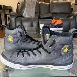 Converse High Tops (Grey and Yellow)